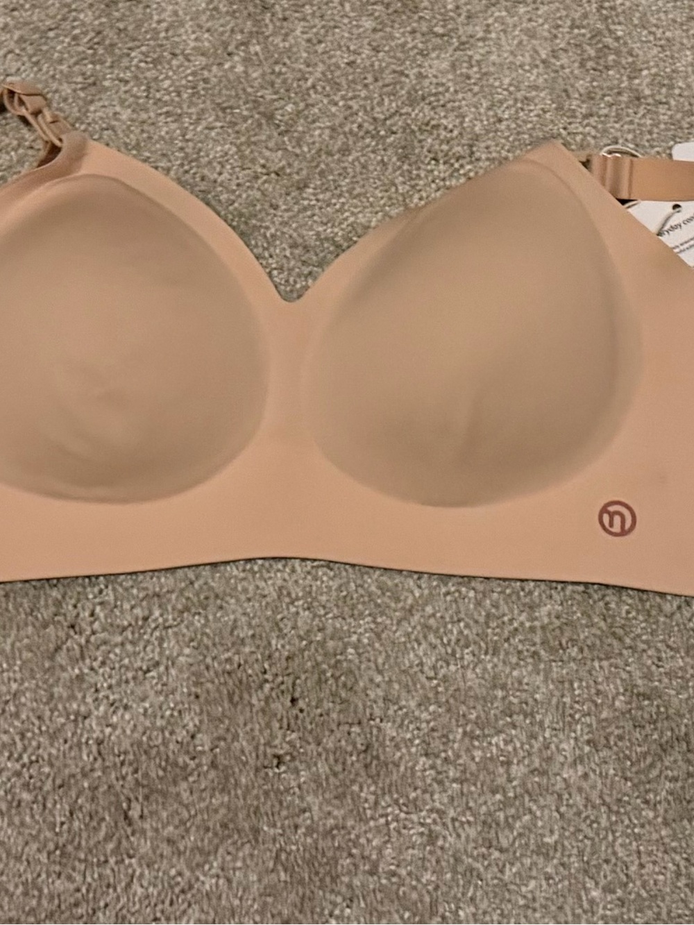 MomCozy Seamless Light Pink Nursing Bra - Sculpted Support - size large